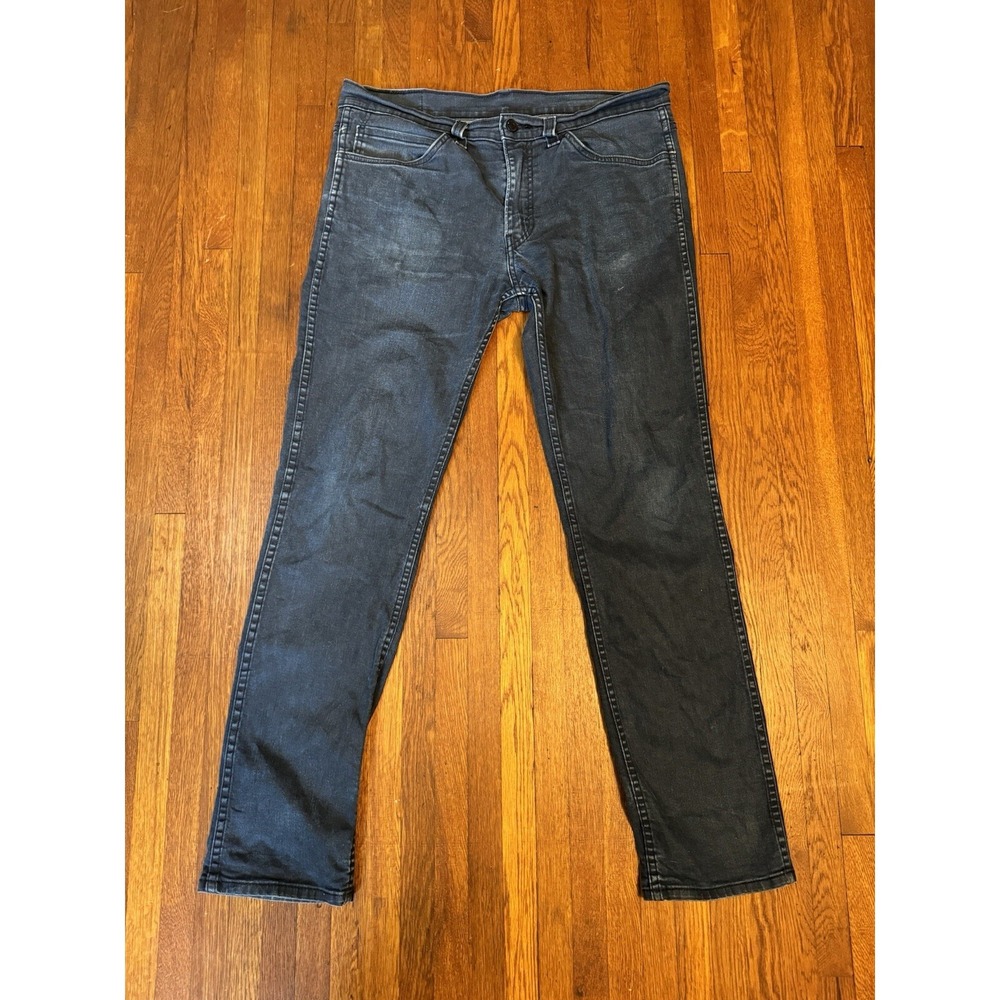 Levis 511 Jeans Mens 34x32  Dark distressed faded Modern Slim Fit Skater